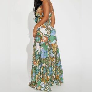 Beautiful, neutral colors, flare, pants, jumpsuit, one piece.